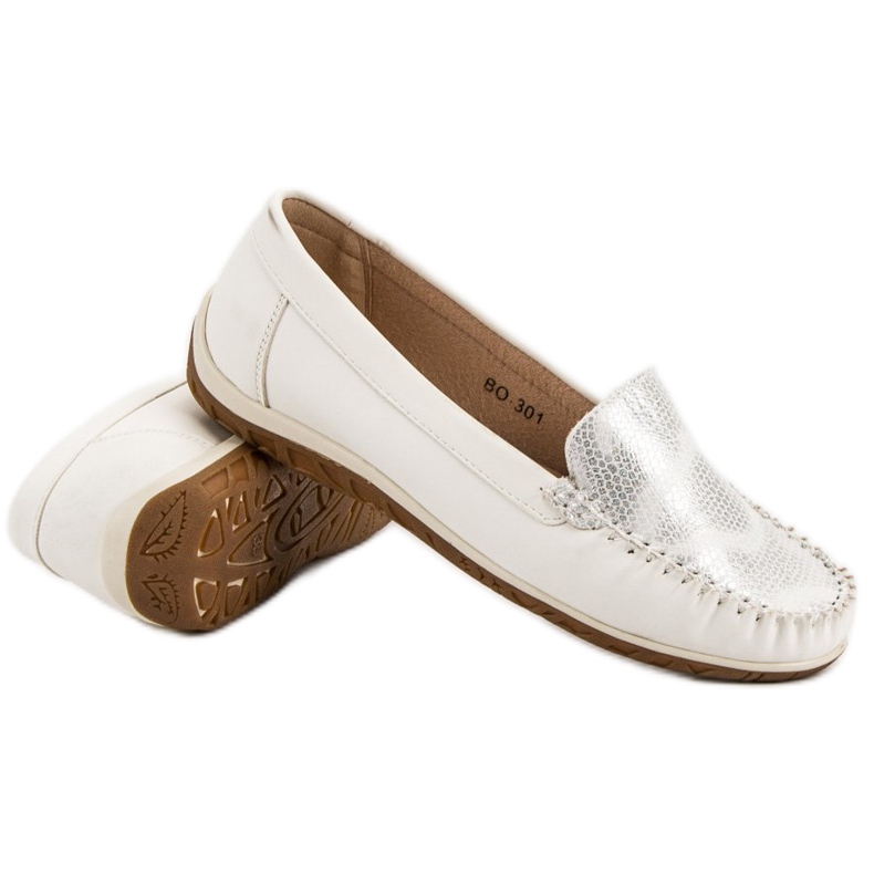 Anesia Paris Mocasines cómodos blanco 1