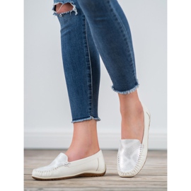Anesia Paris Mocasines cómodos blanco 3
