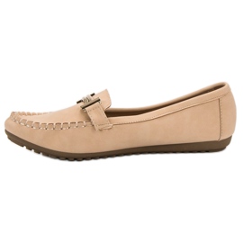 Top Shoes Mocasines beige de mujer 2
