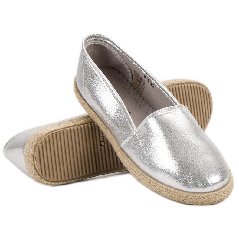 SHELOVET Slipons brillantes gris 1