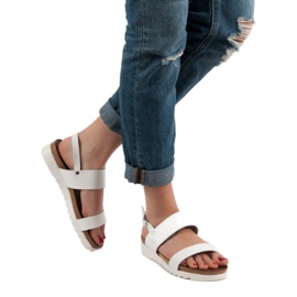 Best Shoes Sandalias planas blancas blanco 2