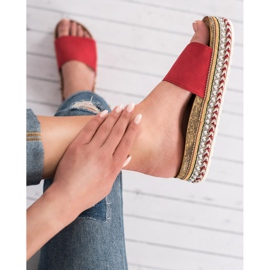 Cm Paris Zapatillas en la plataforma rojo 1