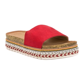 Cm Paris Zapatillas en la plataforma rojo 2