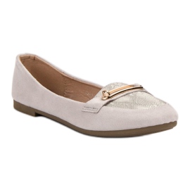 Top Shoes Bailarinas con estilo gris 1
