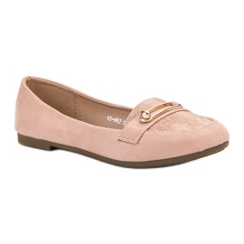 Top Shoes Bailarinas con estilo rosado 2