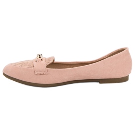 Top Shoes Bailarinas con estilo rosado 3