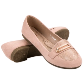 Top Shoes Bailarinas con estilo rosado 4