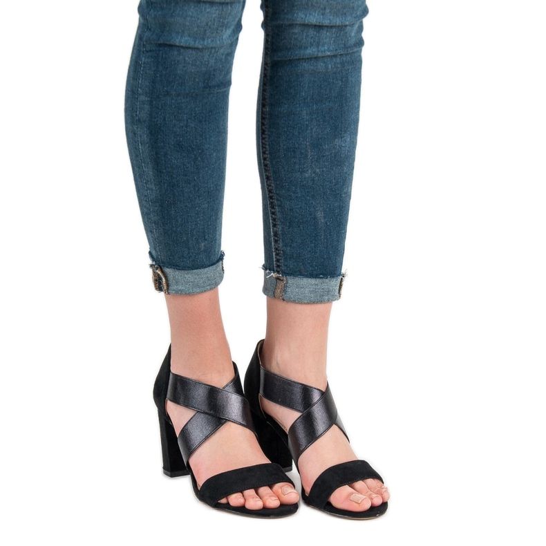 Evento Sandalias sin cordones con banda elástica negro 2 Evento Sandalias sin cordones con banda elástica negro 2