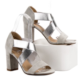 Evento Sandalias sin cordones con banda elástica gris 1