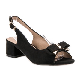 Evento Sandalias elegantes con tacones altos negro 2