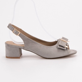 Evento Sandalias elegantes con tacones altos gris 2