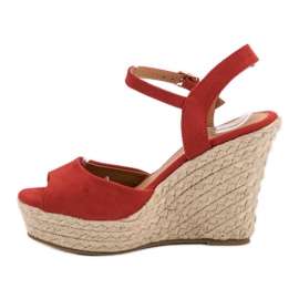Sandalias rojas rojo 3