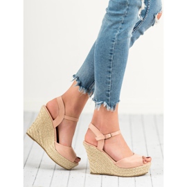 Sandalias en polvo rosado 2