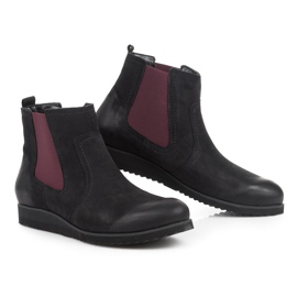 Vinceza Botas de cuero Jodhpur negro 6