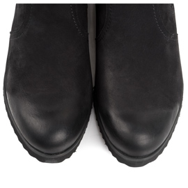 Vinceza Botas de cuero Jodhpur negro 7