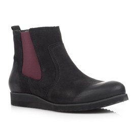 Vinceza Botas de cuero Jodhpur negro 3