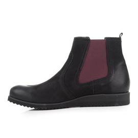 Vinceza Botas de cuero Jodhpur negro 4