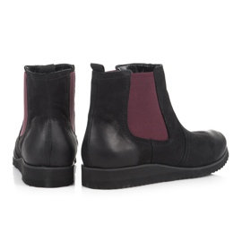 Vinceza Botas de cuero Jodhpur negro 5