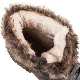 New Tlck Trappers de gamuza con piel gris 7