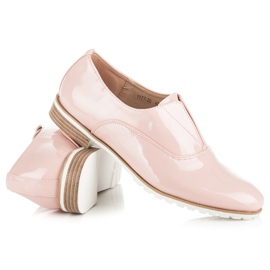 Vices Zapatos brogue lacados rosa 1