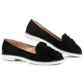 Vices Zapatos de ante con adornos de purpurina negro 5