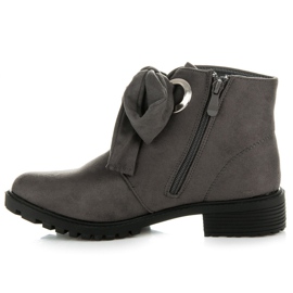 Bestelle Botas con lazo gris 3