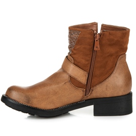 Kylie Botas de rock marrón 3