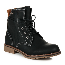 Juliet Botas negras de tacón plano negro 2