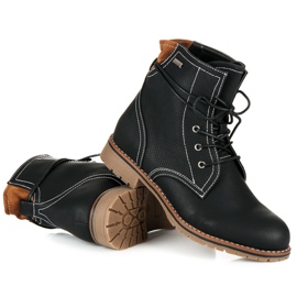 Juliet Botas negras de tacón plano negro 5