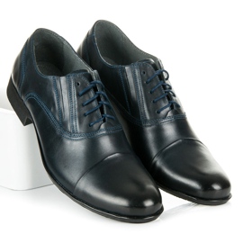 Lucca Zapatos de negocios azul 2