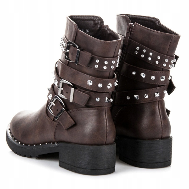 Cink Me Trabajadores marrones con tachuelas marrón 1