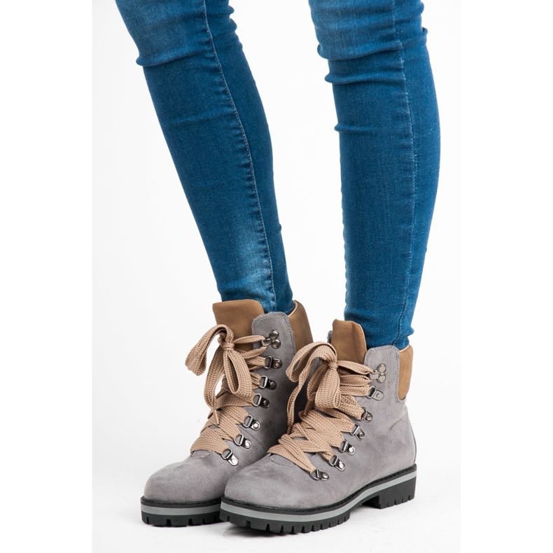 Vices Cazadoras Gamuza Gris Oscuro 1