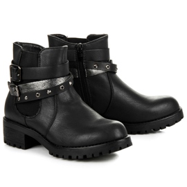 Erynn Botines Chelsea Con Hebillas negro 5