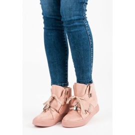 Seastar Zapatillas de ante con cuña rosado 1 Seastar Zapatillas de ante con cuña rosado 1