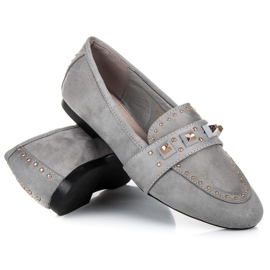 Vices Mocasines de ante gris 2