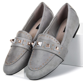 Vices Mocasines de ante gris 1