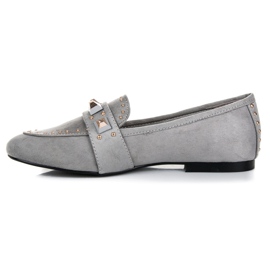 Vices Mocasines de ante gris 3