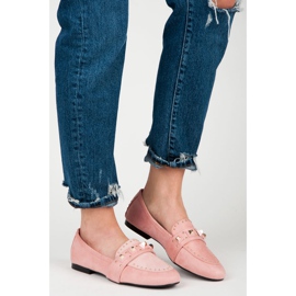 Vices Mocasines de ante rosado 4