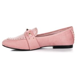 Vices Mocasines de ante rosado 2