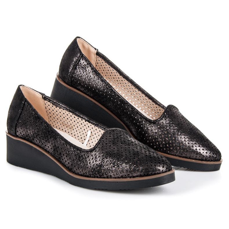 Vinceza Señores calados negro 2