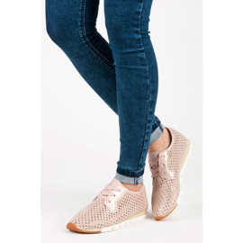 Kylie Zapatillas de deporte atadas de moda rosa 1