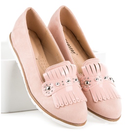 Seastar Mocasines Ante Flecos rosado 1