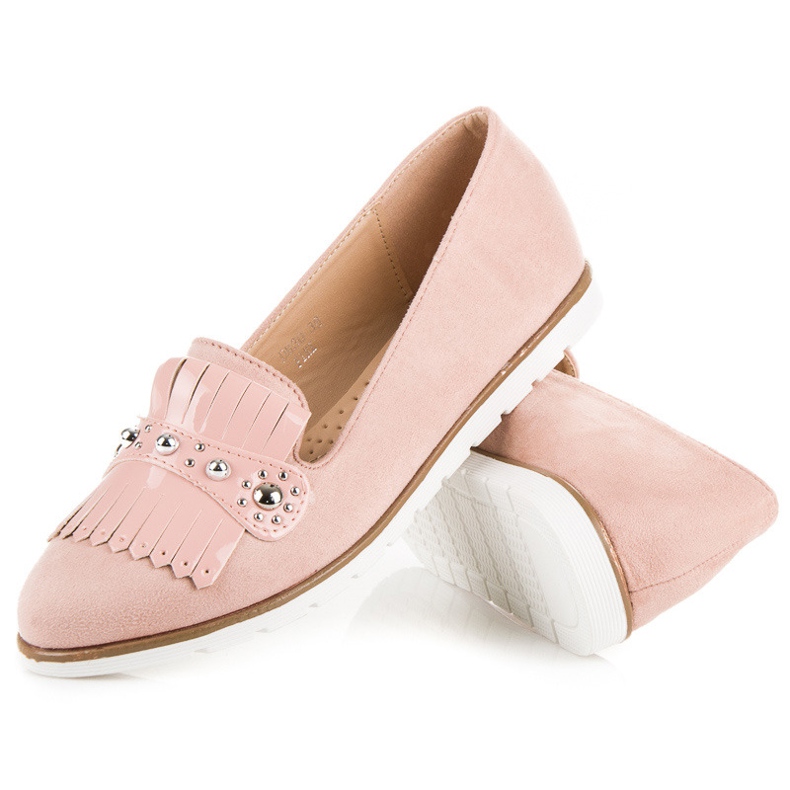 Seastar Mocasines Ante Flecos rosado 2