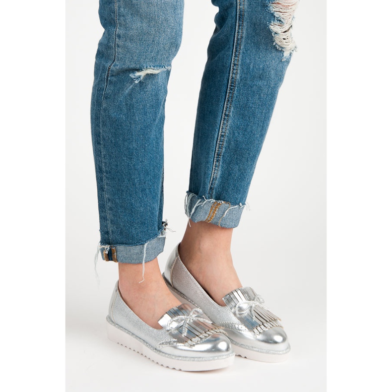 Mocasines en la plataforma VICES gris 1