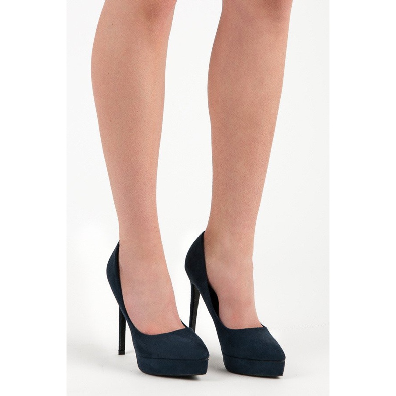 Bestelle Tacones de gamuza en la plataforma azul 1 Bestelle Tacones de gamuza en la plataforma azul 1