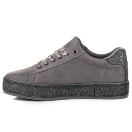 Zapatillas MCKEYLOR con purpurina gris 5