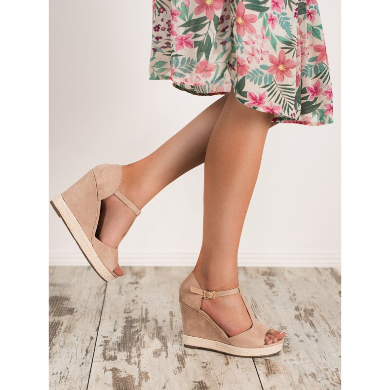 Renda Sandalias beige 1