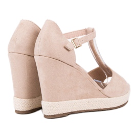 Renda Sandalias beige 4