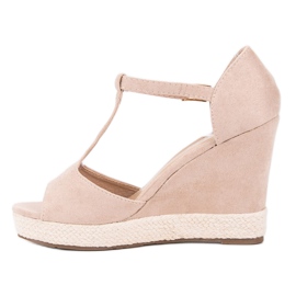 Renda Sandalias beige 5