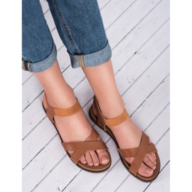 SHELOVET Sandalias sin cordones marrón 4